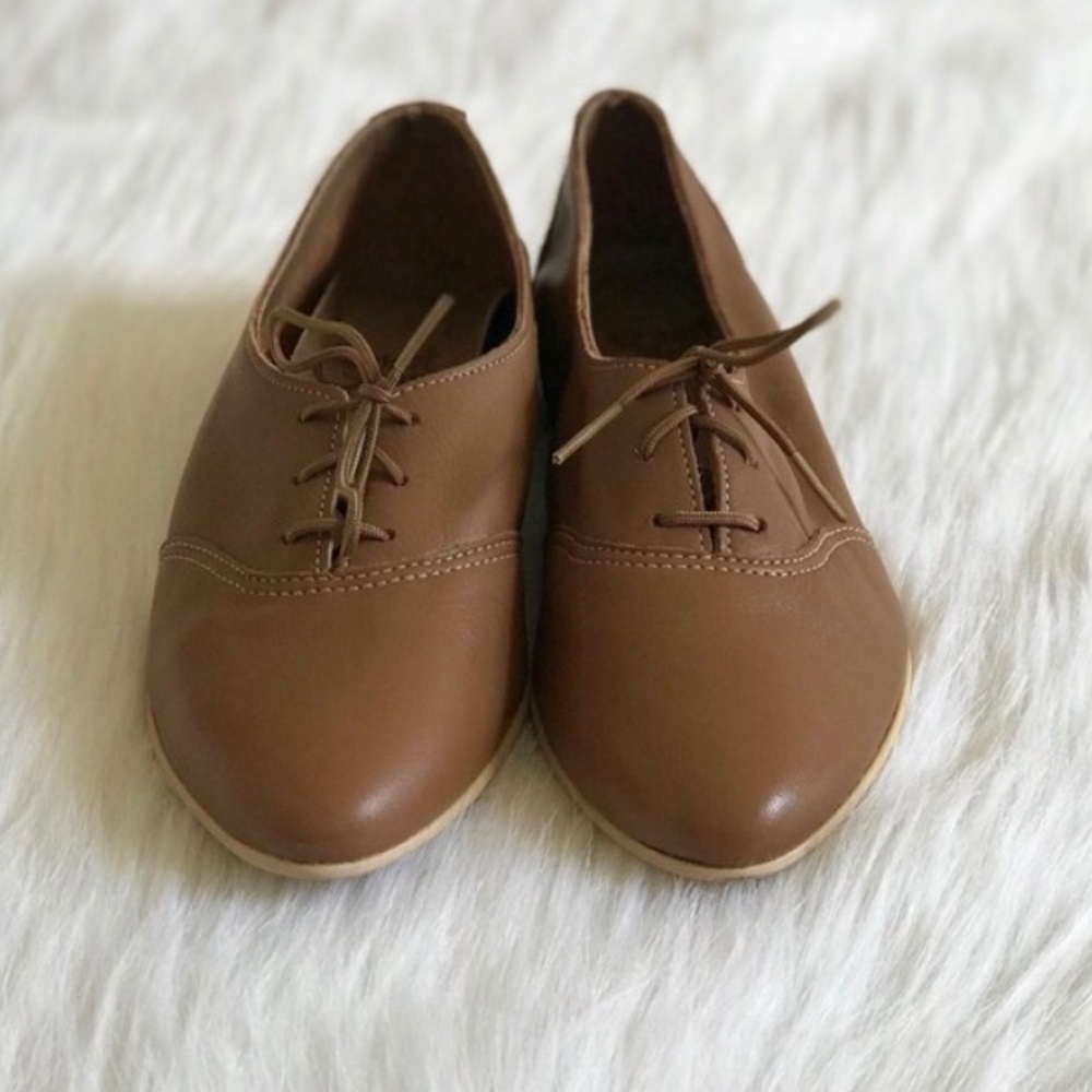 Brown Tan Camel Flats Loafers